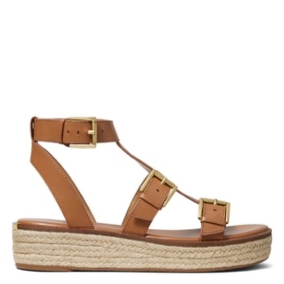 MICHAEL KORS Women's Acorn Ankle Strap Espadrille Sandals - Picture 4 of 7